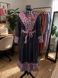 Boho African Print Robe Dress (Scarf Included)