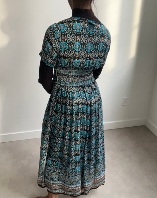 Floral Patterned Midi Dress