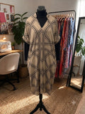 Print Midi Kaftan with Pockets